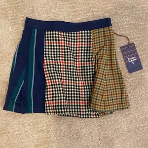NWT Target x Rowing Blazers collab, multi plaid mini skirt